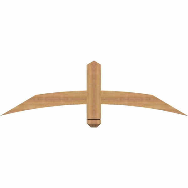 Ekena Millwork Bellingham Timber Gable Bracket, Western Red Cedar, 48"W x 14"H x 3 1/2"D x 3 1/2"F, 7/12 Pitch GBW048X14X0404BEL00SWR - main